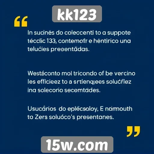 Suporte técnico do kk123 é avaliado positivamente por usuários